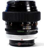 Seamless™ Follow Focus Gear for <b>Canon FD 100mm f2.8 S.S.C.</b> Lens