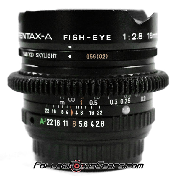 Seamless Follow Focus Gear for Asahi Opt. Co. SMC Pentax-A 16mm f2.8 Fish-Eye Lens