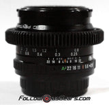 Seamless™ Follow Focus Gear for <b>Ashahi Opt. Co. SMC Pentax-A 24mm f2.8</b> Lens