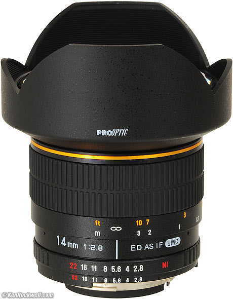 Seamless Follow Focus Gear Ring for Rokinon 14mm f2.8 ED AS IF UMC (Gold Stripe) Lens