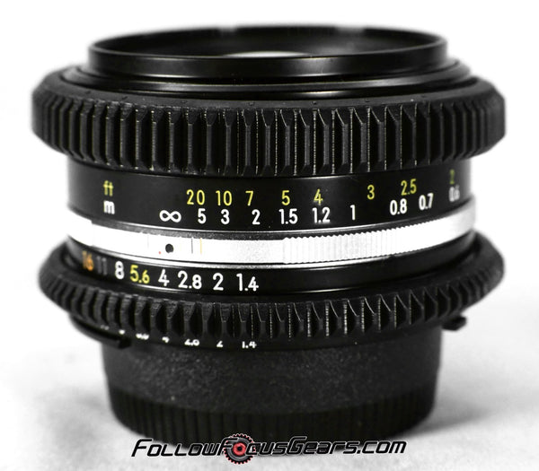 Perfect fitting Follow Focus Gear for NIKON NIKKOR - S 50MM F1.4 lens