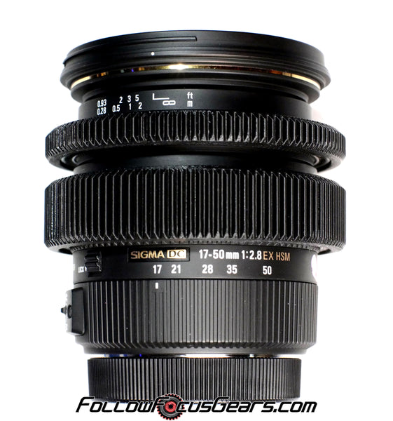 Seamless™ Follow Focus Gear for Sigma 17-50mm f2.8 EX DC OS HSM Lens