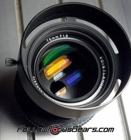 Seamless Follow Focus Gear for Voigtlander 75mm f1.8 Heliar Classic Lens