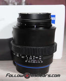 Seamless Follow Focus Gear for Zeiss Milvus 35mm f2 ZE Lens