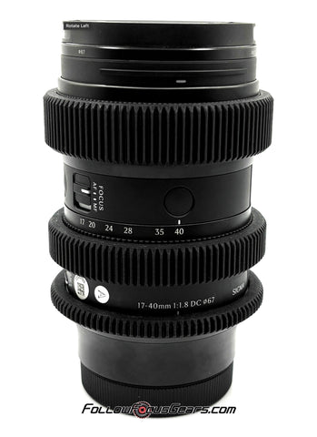 Follow Focus Gear for Sigma 17-40mm f1.8 DC Art Lens Seamless Zoom Ring 