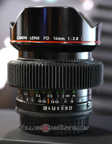 Seamless™ Follow Focus Gear for <b>Canon FD 14mm f2.8 L</b> Lens