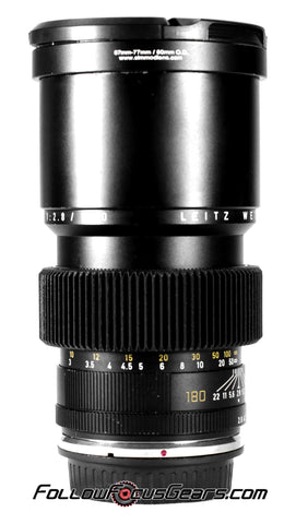 Seamless Follow Focus Gear for Leica 180mm f2.8 Elmarit - R II