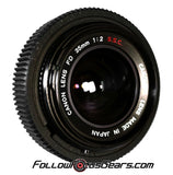 Seamless Follow Focus Gear for Canon FD 35mm f2 S.S.C.