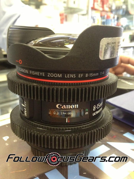 Seamless Follow Focus Gear for Canon EF 8-15mm f4 L Series USM