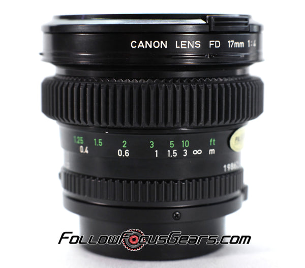 Seamless Follow Focus Gear for Canon FD 17mm f4