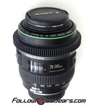 Seamless Follow Focus Gear for Canon EF 70-300mm f4.5-5.6 Lens
