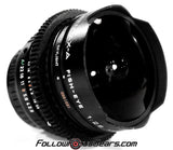 Seamless Follow Focus Gear for Asahi Opt. Co. SMC Pentax-A 16mm f2.8 Fish-Eye Lens