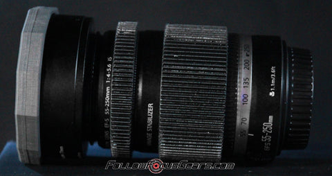 Seamless™ Follow Focus Gear for <b>Canon EF-S 55-250mm f/4-5.6 IS</b> Lens