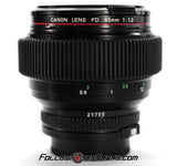 Seamless Follow Focus Gear for Canon FD 85mm f1.2 L Lens
