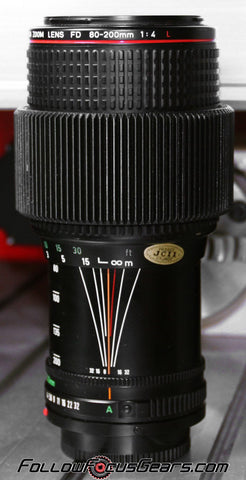 Seamless Follow Focus Gear for Canon FD 80-200mm f/4 L Lens