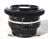 Seamless FOllow focus gear for Nikon 20mm f4 AI K Lens