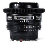 Seamless Follow Focus Gear for Nikon AF 50mm f1.4 D Lens