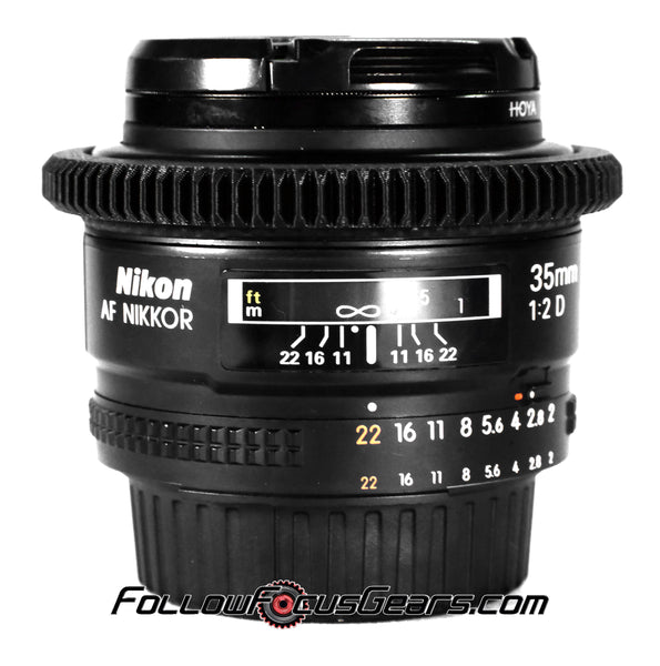 Seamless Follow Focus Gear for Nikon AF 35mm f2 D Lens