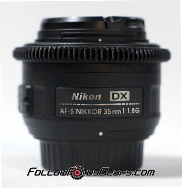 Seamless Follow Focus Gear for Nikon AF-S 35mm f1.8 G DX Lens