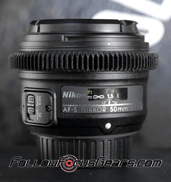 Seamless Follow Focus Gear for Nikon AF-S 50mm f1.8 G Lens
