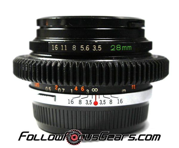 Seamless Follow Focus Gear for Olympus OM G.Zuiko Auto-W 28mm f3.5 Lens