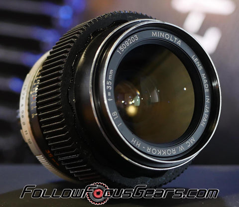 Seamless Follow Focus Gear for Minolta MC W. Rokkor - HH 35mm f1.8 Lens