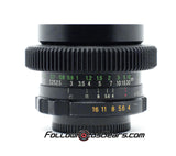 Seamless Follow Focus Gear for Mamiya Sekor SX 21mm f4 Lens