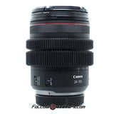 Seamless Follow Focus Gear for the Canon RF 24-105mm f2.8 L IS USM Lens