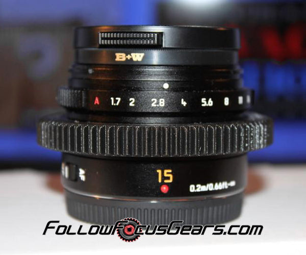Seamless Follow Focus Gear for Panasonic Leica 15mm f1.7 DG Summilux ASPH Lens