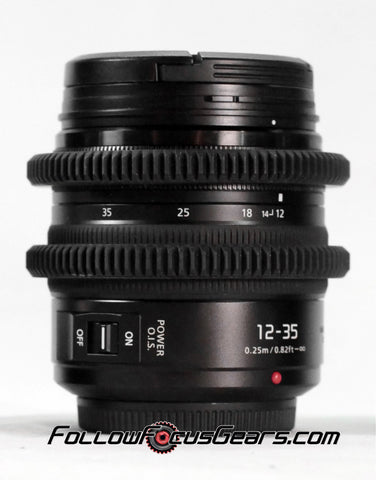 Seamless Follow Focus Gear for Panasonic Lumix G Vario 12-35mm f2.8 Lens