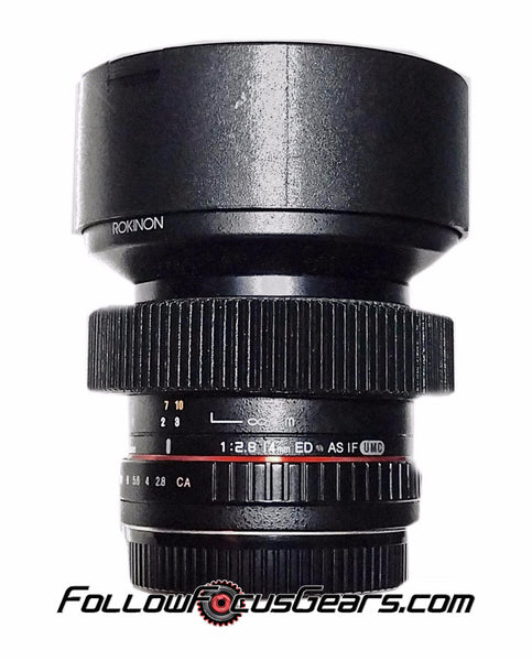 Seamless Follow Focus Gear Ring for Rokinon 14mm f2.8 ED AS IF UMC Lens