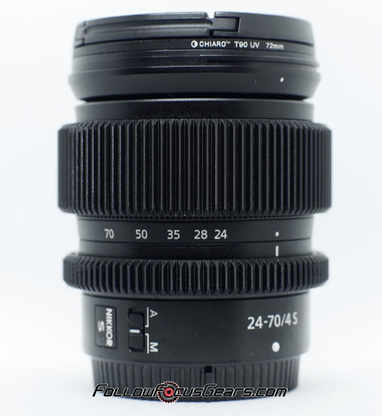 Seamless Follow Focus Gear for Nikon Z 24-70mm f4 S Lens
