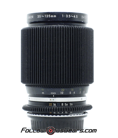 Seamless Follow Focus Gear for Nikon 35-135mm f3.5-4.5 AIS Lens