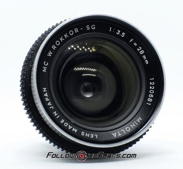 Seamless Follow Focus Gear for Minolta MC W Rokkor SG 28mm f3.5 Lens