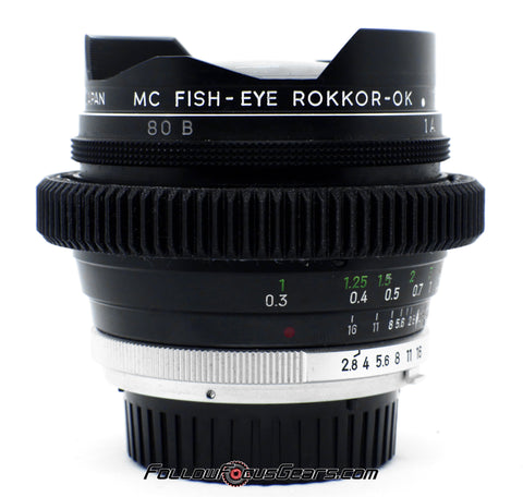 Seamless Follow Focus Gear for Minolta Rokkor OK 16mm f2.8 MC Fisheye Lens