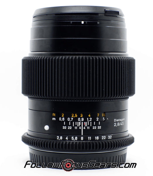Seamless Follow Focus Gear for Contax Zeiss 45mm f2.8 Distagon Lens