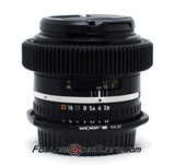 Seamless Follow Focus Gear for Nikon E 100mm f2.8 f/2.8 lens