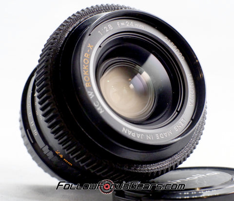 Seamless Follow Focus Gear for Minolta MC W. Rokkor - X 24mm f2.8 Lens