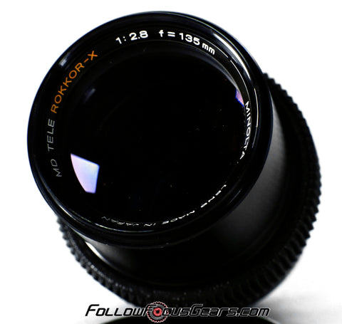 Seamless Follow Focus Gear for Minolta MD Tele Rokkor-X 135mm f2.8 Lens