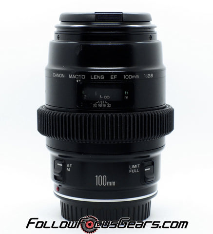 Seamless follow focus gear for Canon EF 100mm f2.8 USM Macro