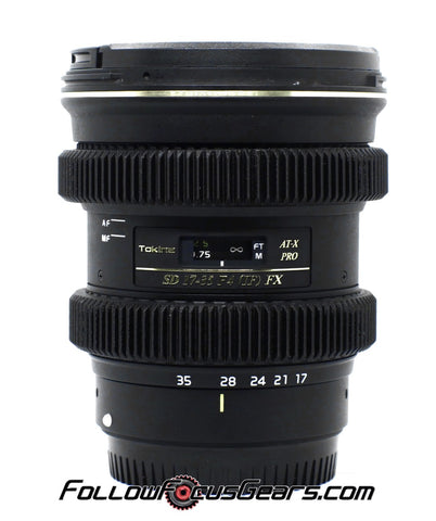 Seamless Follow Focus Gear for Tokina AT-X Pro 17-35mm f4 SD IF FX Lens