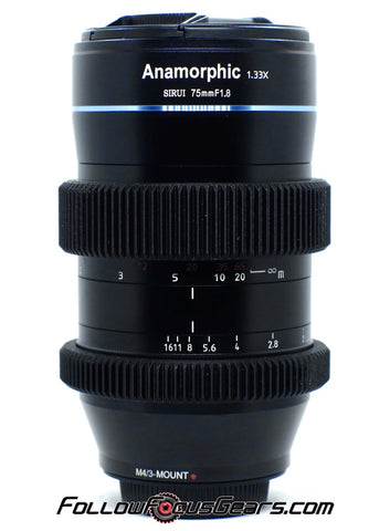 Seamless Follow Focus Gear for Sirui 75mm f1.8 Anamorphic 1.33x Lens