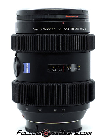 Seamless Follow Focus Gear for Sony Zeiss 24-70mm f2.8 ZA Sonnar SSM II Lens