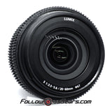 Seamless Follow Focus Gear for Panasonic Lumix S 20-60mm f3.5-5.6 Lens