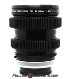 Seamless Follow Focus Gear for Canon FD 24-35mm f3.5 S.S.C. Lens