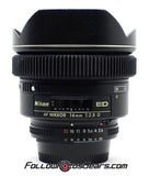 Seamless Follow Focus Gear for Nikon AF 14mm f2.8 ED