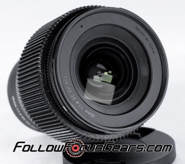 Seamless Follow Focus Gear for Sigma 16mm f1.4 DC DN Lens