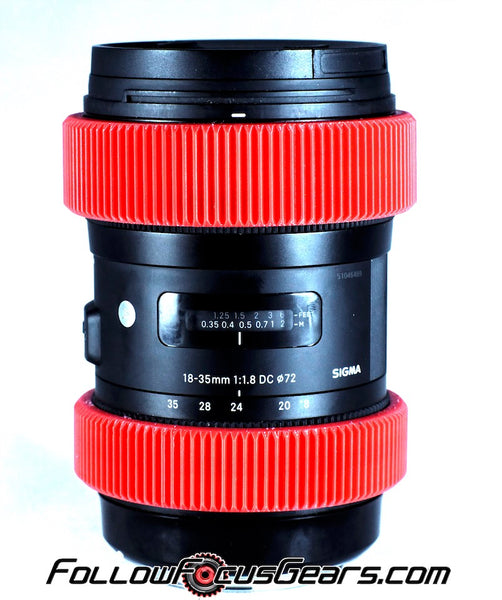 Focus Zoom Gear for Sigma 18-35mm f1.8 Lens Seamless Lens Gear