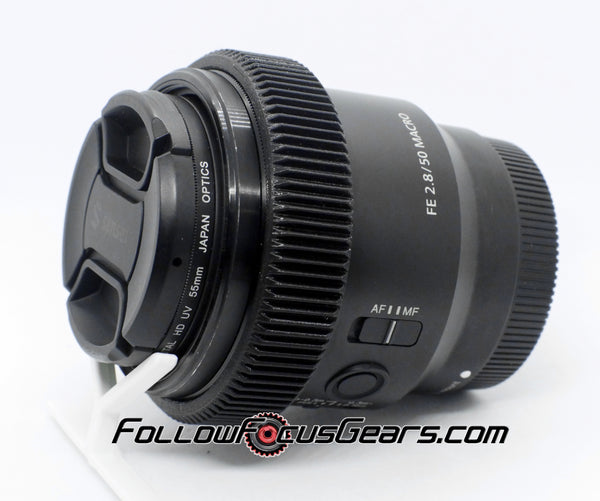 Seamless Follow Focus Gear for Sony FE 50mm f2.8 Macro Lens