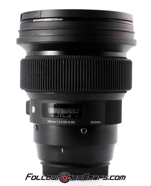 Seamless Follow Focus Gear for Sigma 105mm f1.4 DG HSM Art Lens